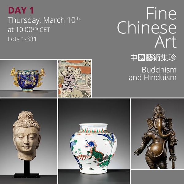 DAY 1 - TWO-DAY AUCTION - Fine Chinese Art / 中國藝術集珍 / Buddhism & Hinduism